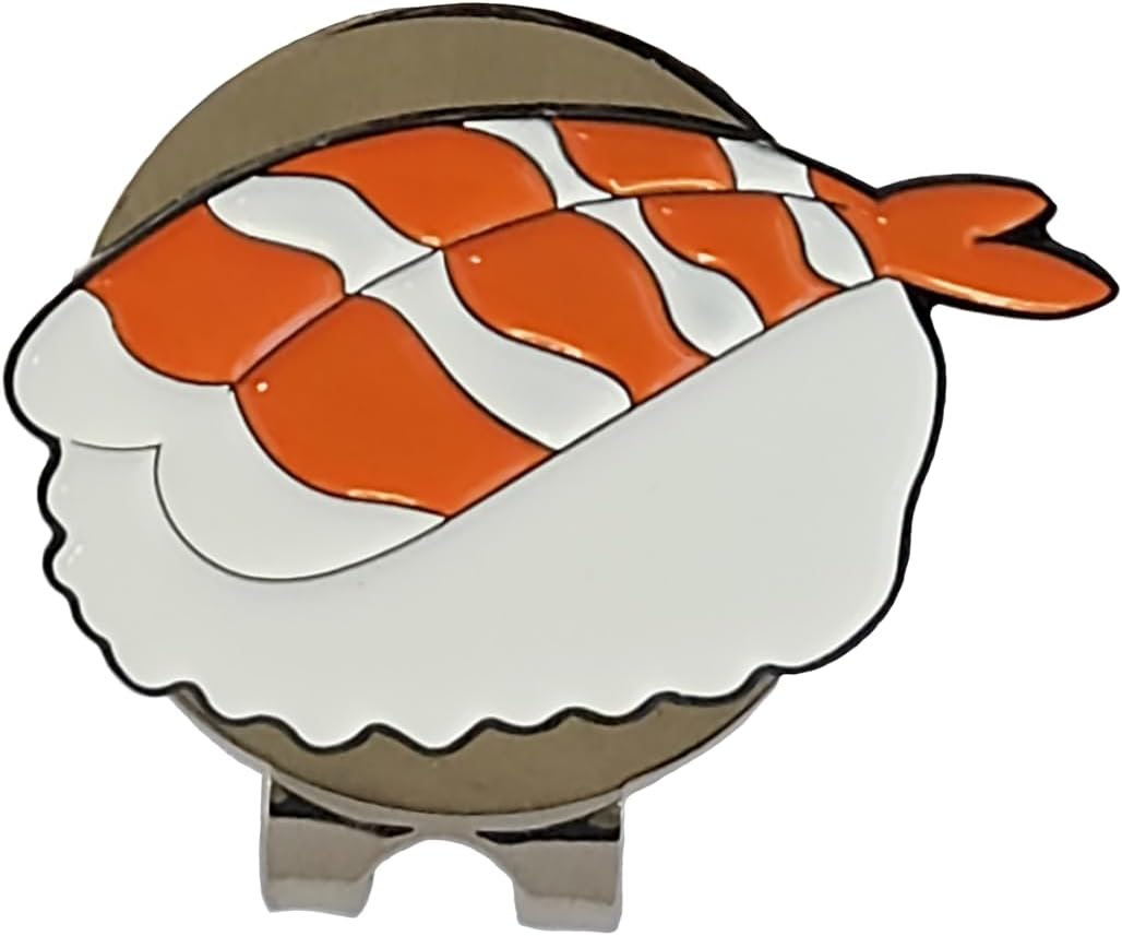 Funny & Unique Golf Ball Markers with Hat Clip – Food & Fun Icons – Perfect Golf Accessories & Gifts