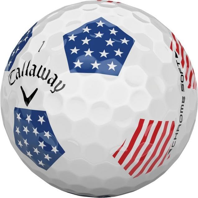 LostGolfBalls - Chrome Tour USA TruTrack Golf Balls for Callaway, Near Mint Quality, 12 Golf Balls