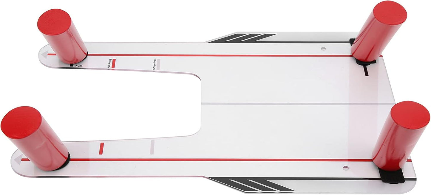 Golf Putting Alignment Mirror, PC Portable Swing Training Aids, Practice Putting Trainer for Beginners