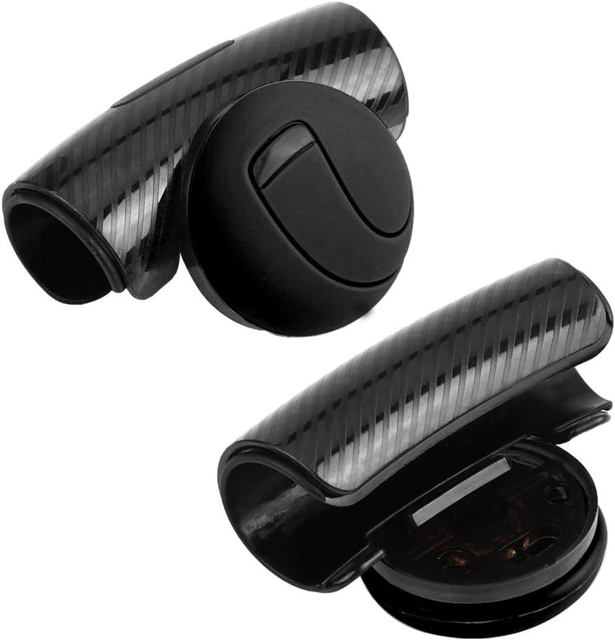KIMISS Steering Wheel Knob,Universal Car Steering Wheel Knob Spinner Power Handle Ball Wheel Booster (Black) // steering wheel knob