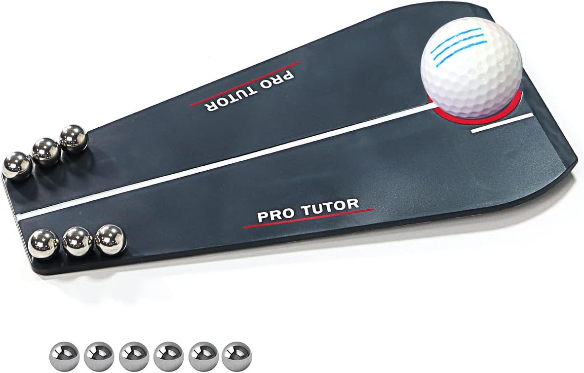 Golf Putting Tutor, Golf Hitting Mat, Putting Mirror Training Aid, Puttout Circuit Trainer Groove, Putt Out Train Align Eyes Practice, Putter face, Alignment Starting Line Impact Stroke Path Motion
