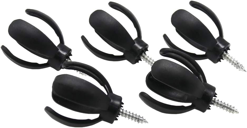 HISTAR 5Pcs Golf Ball Pick Up Retriever Putter Grip Finger Rubber Picker Tool Black