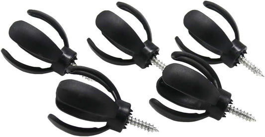 HISTAR 5Pcs Golf Ball Pick Up Retriever Putter Grip Finger Rubber Picker Tool Black