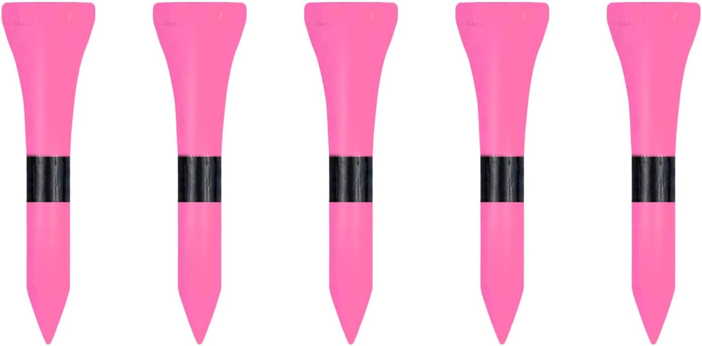 Wooden Golf Tees 3-1/4", 2-3/4", 2-1/8", 1-1/2" Available, 100 Count (Natural Color, White, Black, Blue, Red, Green, Yellow, Pink, Orange)