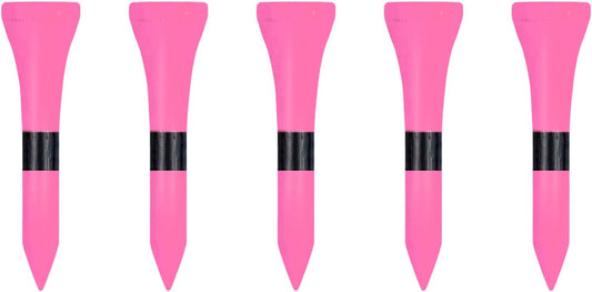 Wooden Golf Tees 3-1/4", 2-3/4", 2-1/8", 1-1/2" Available, 100 Count (Natural Color, White, Black, Blue, Red, Green, Yellow, Pink, Orange)