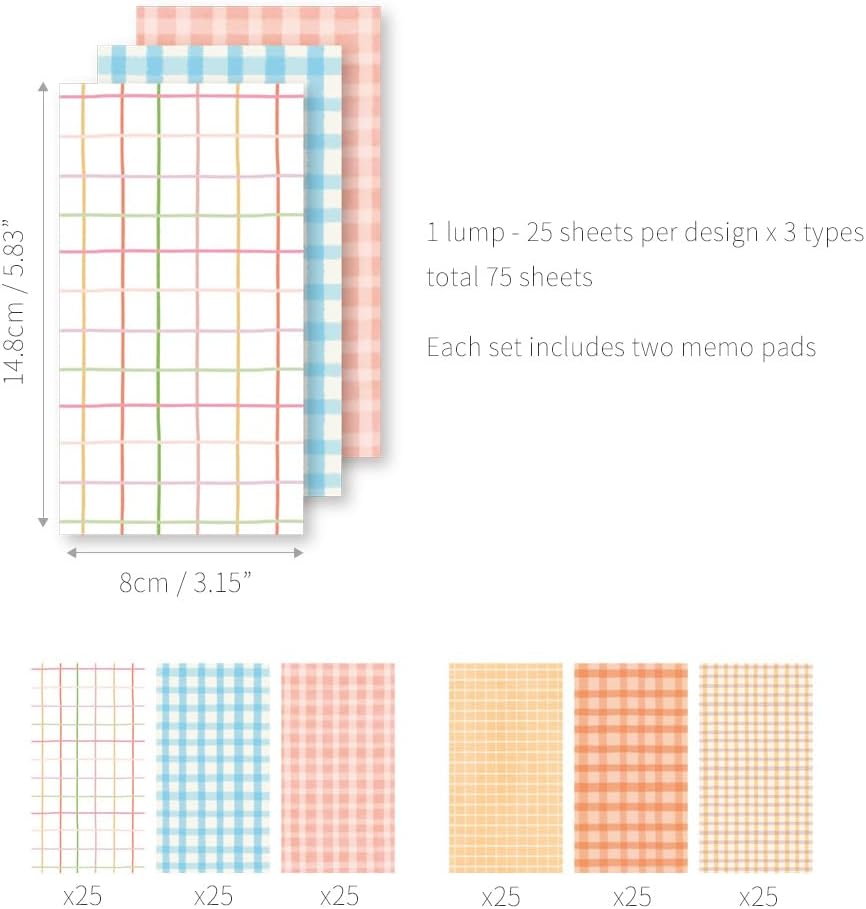 Monolike Triple Memopad Unmatched Friends Check 2P A Set