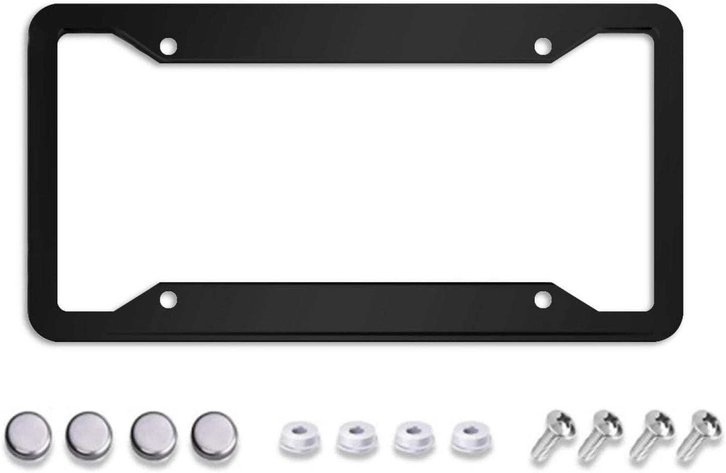 Personalized License Plate Frame, Custom License Plate Frames with Text Photo Logo，Customized Car Tag Frames for Women Men with Screw Caps,12"x6"