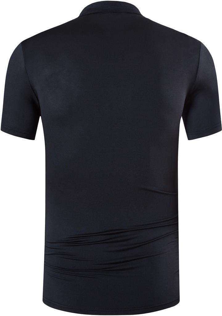 jeansian Men's Sport Outdoor Quick Dry Fit Short Sleeves Polo Tee Shirt Tshirt T-Shirt Tops Golf Tennis Bowling LSL195