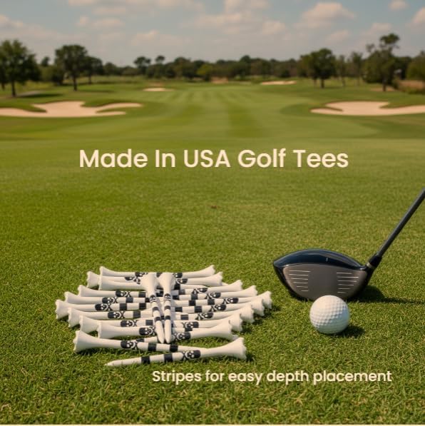 NorthPointe Skull and Crossbones Golf Tees Plastic 3 1/4-100 Tees in Bulk