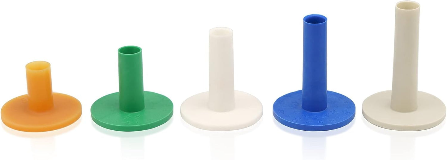 Golf Rubber Tees Practice Training, Driving Putting Chipping Range Mixed Size, Excellent Effect Used with Golf mats and Golf nets, Suitable for Indoor Outdoor Backyard Home Office