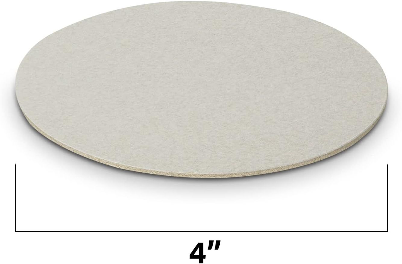 MT Products Off-White Round Paper Coasters for Drinks - 4” Blank Disposable Coasters (Pack of 125) - Made in The USA