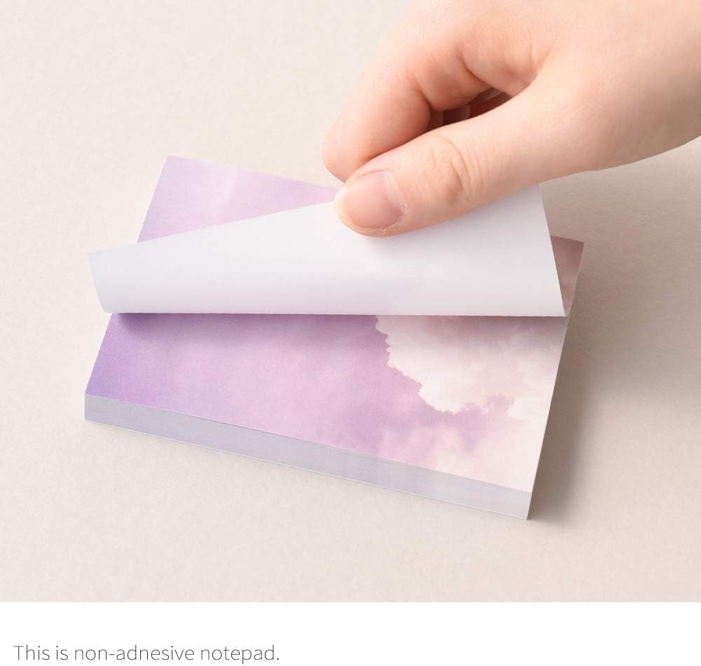 Monolike Memopad Feeling ver.2 design SET - 4 Packs, 4 Different Designs, 100 Sheets Per Pad, Total 400 Sheets, Note pads, Writing pads