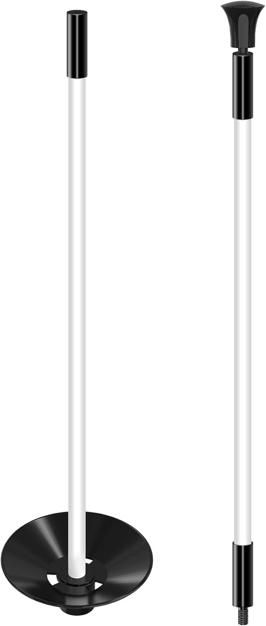 Golf Flagpole - Detachable Design - Ball Retrieval Base - Perfect for Backyard Practice Putting Green, Country Club, Driving Range - 3FT | 6FT in Height Optional