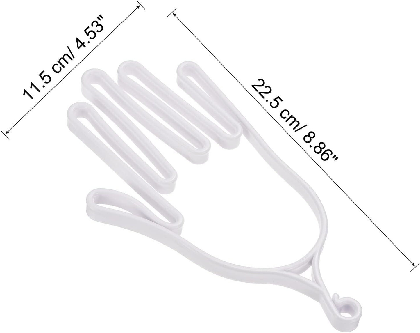 PATIKIL Golf Gloves Stretcher, 4 Pack Plastic Keeper Support Rack Holder Dryer Hanger Frame for Sports Gloves Maintenance, White