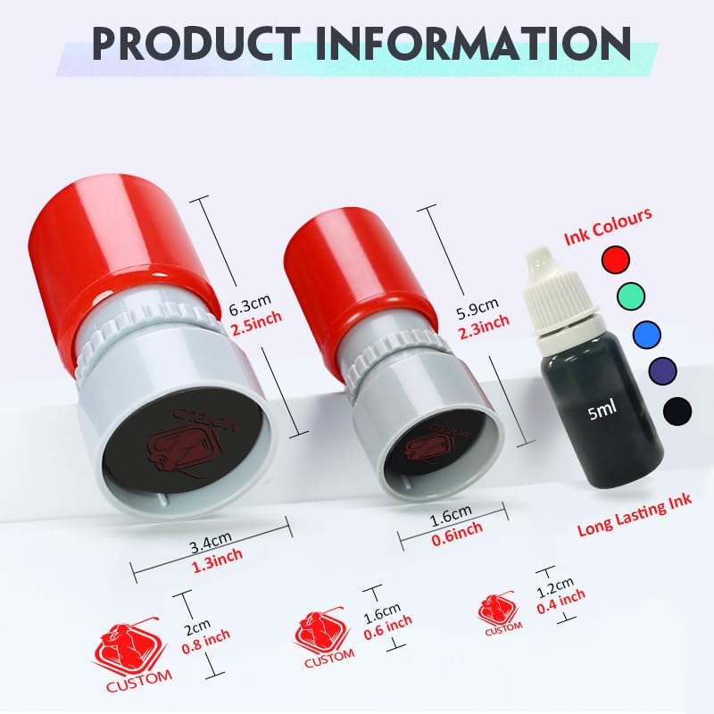 HDSD Custom Golf Ball Stamp Personalized Golf Balls Marker with Your Picuture Text