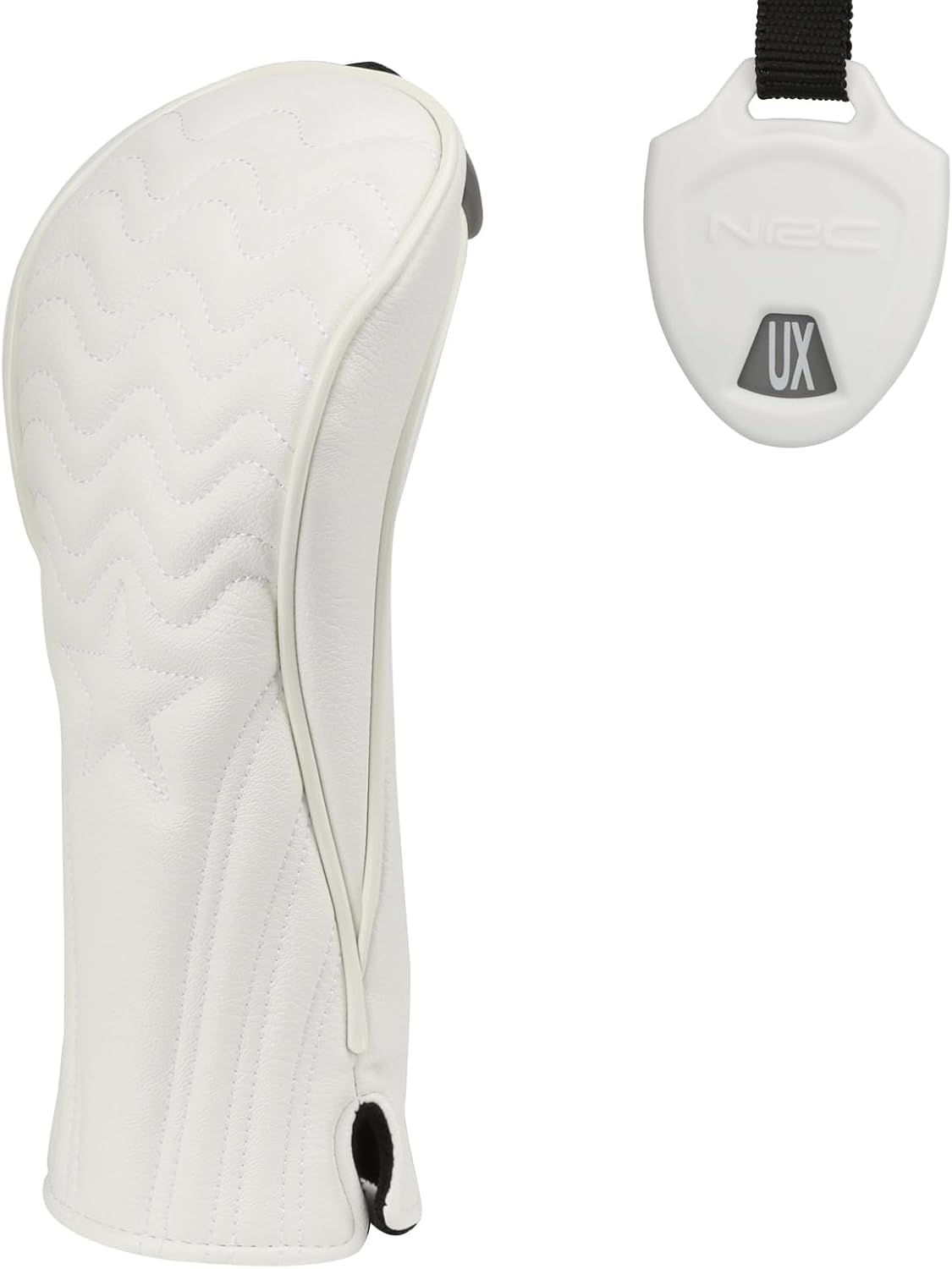 4pcs or 1pc Golf Club Head Covers for Woods, Driver, Fairway, Hybrid – Premium PU Leather with Interchangeable Tags & Magnetic Blade and Mallet Putter Covers