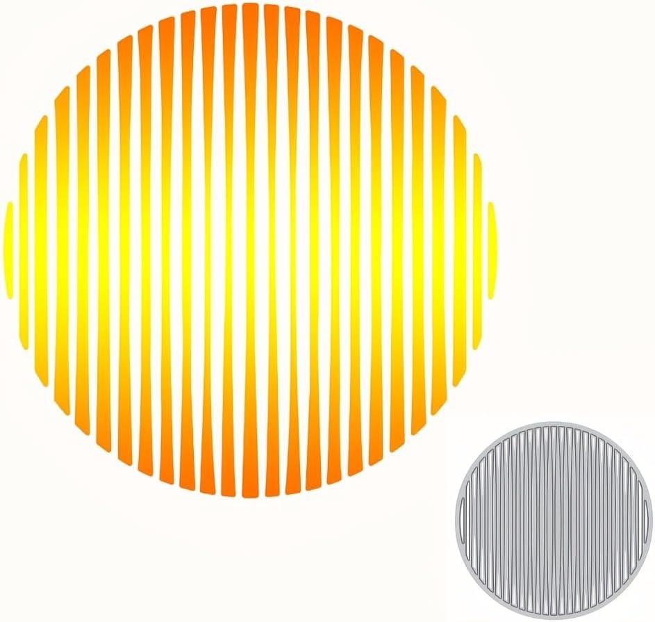 Lapoo Geometric Cutting Die for Scrapbooking - Durable, Cut Stencils for DIY Scrapbook Photo Album Decorative Paper Card, Card Making Supplies (Striped Circle 3.9 x 3.9 in)