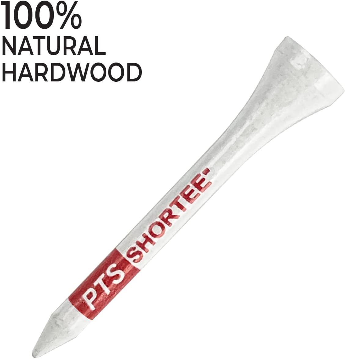 PrideSports PTS Wood Golf Tees | 120 Count, 2-1/8 Inch | #1 Wood Tee on Tour | Best for Drivers & Woods