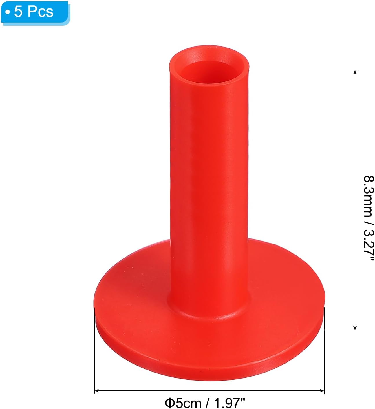 PATIKIL Rubber Golf Tees, Tall Practice Training Driving Range Tee Stable Ball Holder