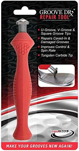 ProActive Sports Groove Doctor Repair Tool for Iron and Wedge Golf Club Re-Grooving, Sharpening and Cleaning