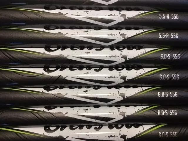 Evenflow Black/Green Driver Shaft with Grip & Adapter Installed