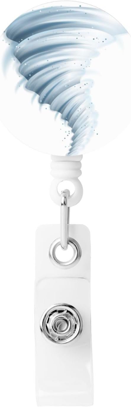 Tornado Badge Reels Retractable Badge Holder with Clip for Id Name Tag Office Worker Student Teacher Nurse Doctor
