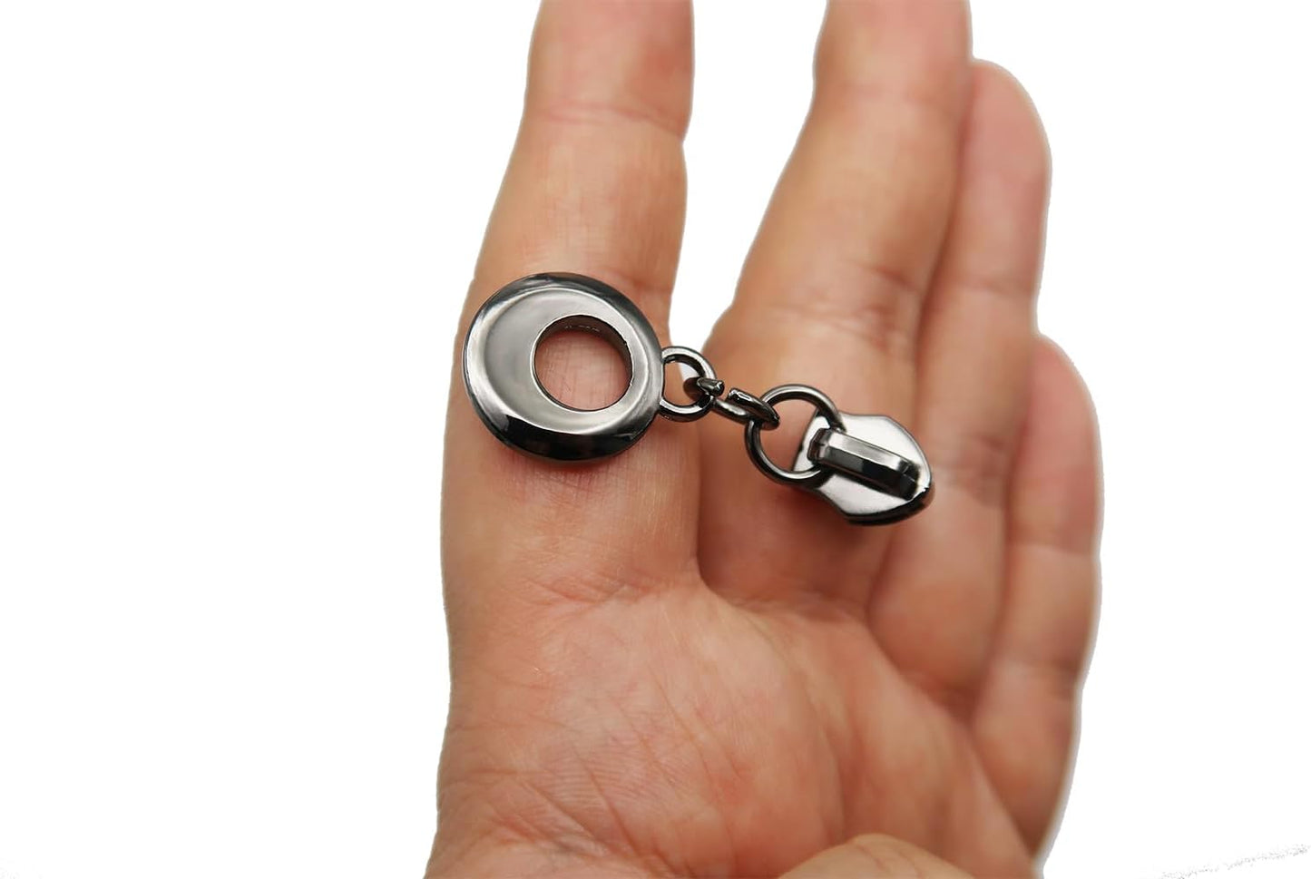 HOLSHUN #5 Zipper Sliders Zipper Pull 30pcs Bulk Heavy Duty Metal Gunmetal Pulls for #5 Nylon Coil Zippers Replacement Luxury Bag Hardware Luggage & DIY Craft Supplies Cat Eye