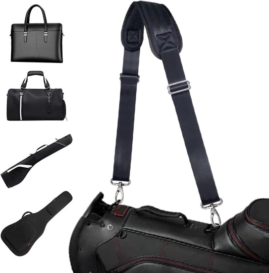 Heavy Duty Shoulder Strap for Bag Universal Replacement 58" Fixed Padded Adjustable Buckle