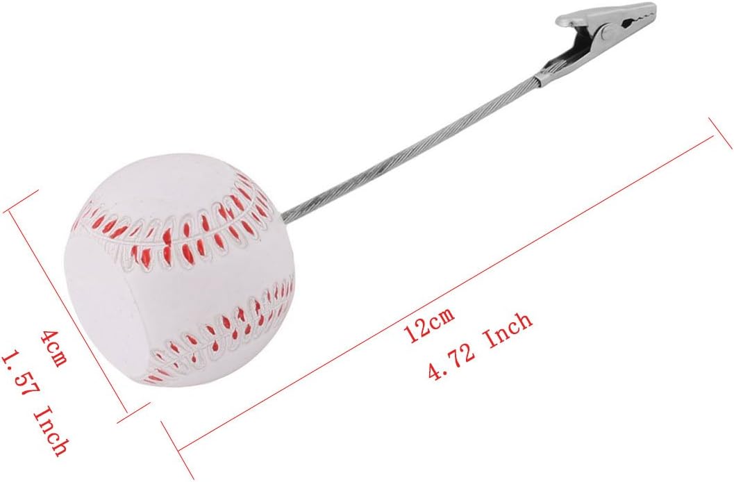 Xiaoyztan Baseball Clip for Table, Place Card Stand Holder, 5 Inch Height Memo Clip, Number Card Holder, Name Card Table Stand Decorations for Home Office Desk Sports Party Wedding Ceremony, 5 Pcs
