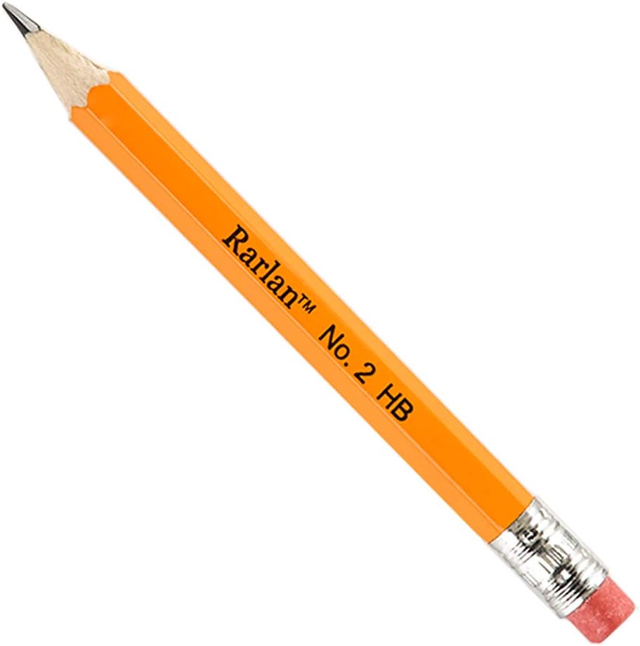 Rarlan Golf Pencils with Erasers, 2 HB, Pre-Sharpened, 200 Count Bulk Pack