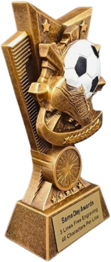 Champion V Sports Trophy Award with Custom Engraving – Recognition Trophy for Kids and Adults Team Awards for Competitions School Sports Student Athletes MVPs Tournaments and Celebrations