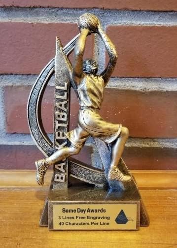 Sports Trophy – Ultra Action 6.5 Inch Engraved Resin Award – Personalized Recognition for Kids Youth Teams Schools Adult Leagues Coaches and Achievement Awards