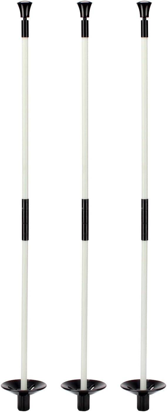 Golf Flagstick, Golf Pole Pin Flagpole Portable Detachable Design, Practice Putting Green Flag Stick for Yard Club, Backyard GolfCourse 3FT Heights Available, 3 Pack