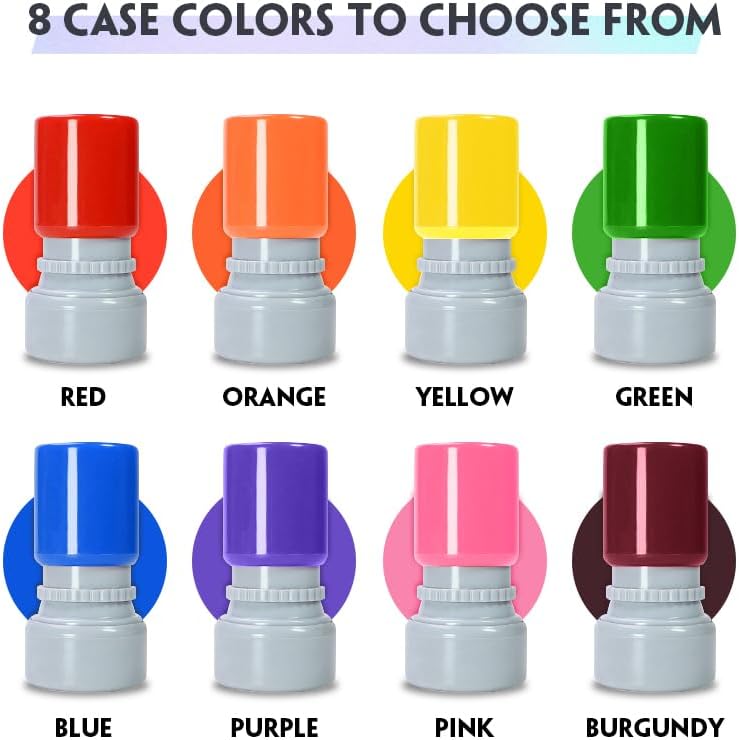 HDSD Custom Golf Ball Markers - Personalized Long Lasting, Includes Ink Bottle - 0.6in, 0.8in - Stand Out on The Course with Unique Markings - Golf Accessories Gift