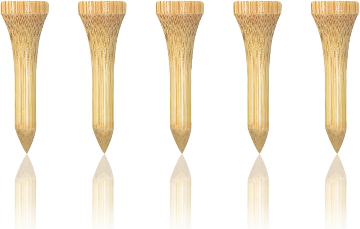 Wooden Golf Tees 3-1/4", 2-3/4", 1-1/2" Available,100 Count (Natural Color, White, Black, Blue, Red, Pink)