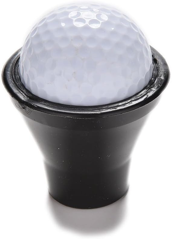 HISTAR 5Pcs Golf Ball Pick Up Retriever Putter Grip Finger Rubber Picker Tool Black