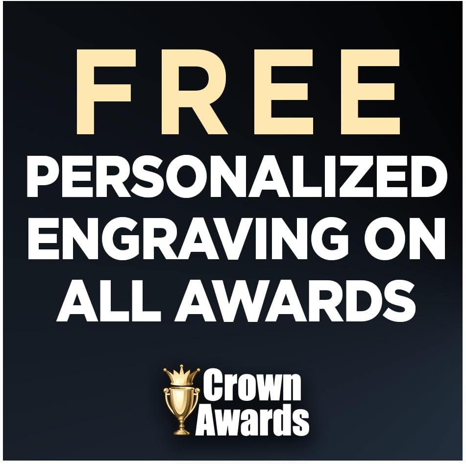 Crown Awards Personalized Acrylic Trophy, 6" Engraved Incline Slant Acrylic Award