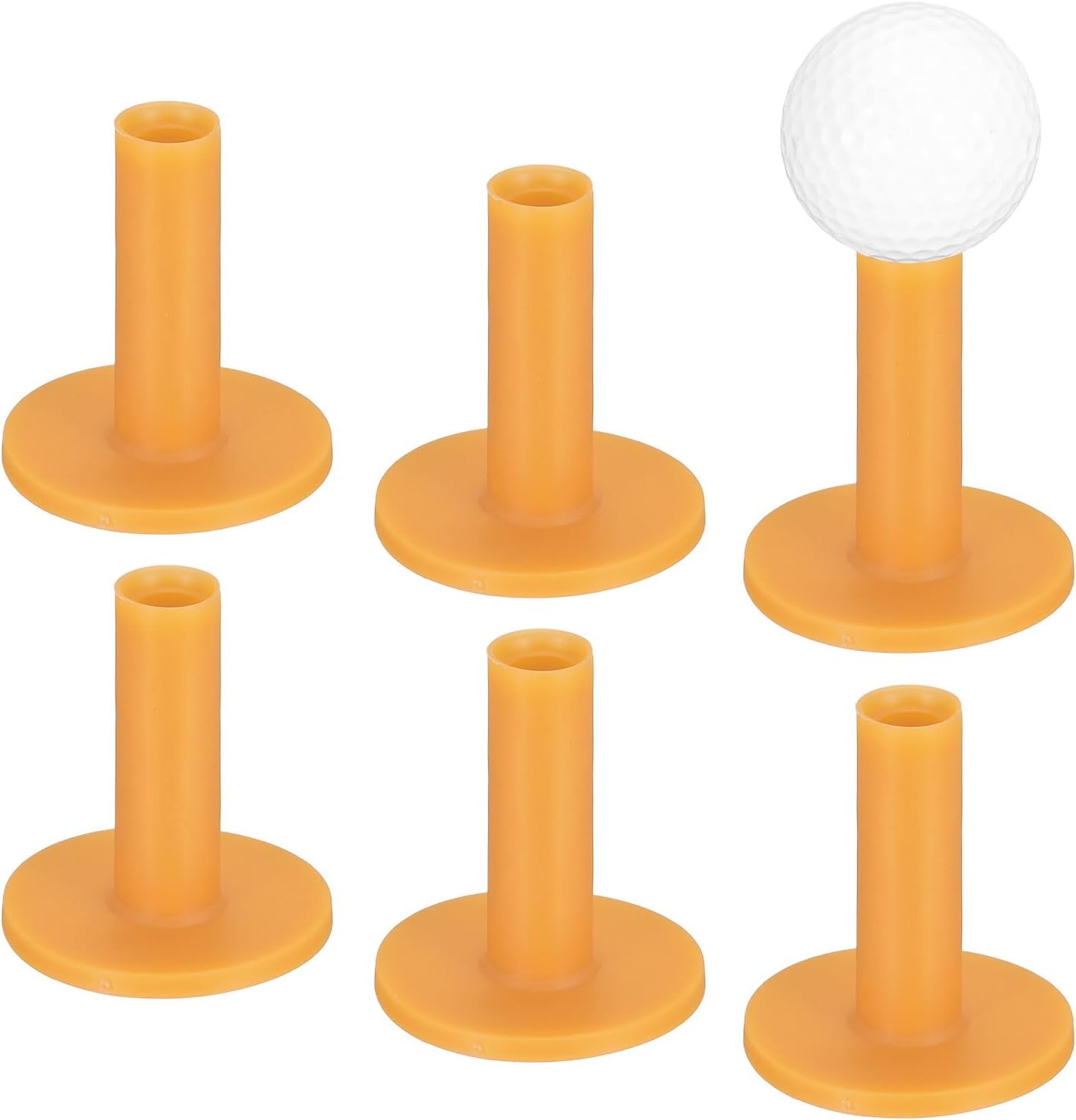 Rubber Golf Tees [] - Flexible Stable Ball Holder Use for Home & Outdoor & Indoor Tall Training Driving Range - [] Hitting Mats