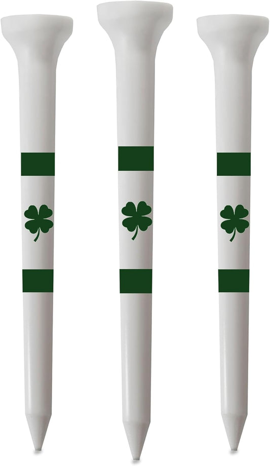 Golf Tees – 3 1/4" Tall – 25 White Golf Tees - Made from Durable Plastic - Golf Accessories for Men and Women - Made in The USA