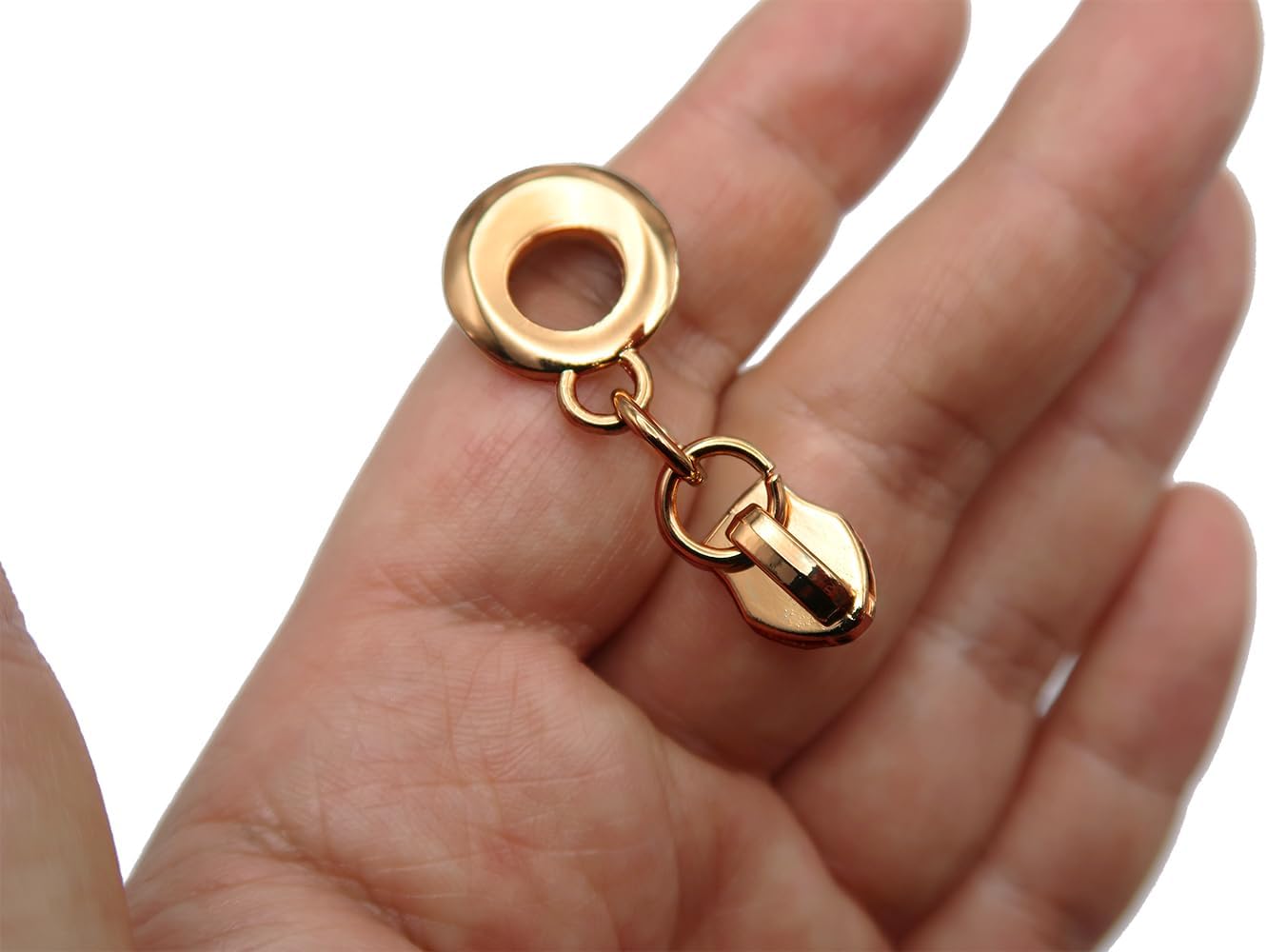 HOLSHUN #5 Zipper Sliders Zipper Pull 30pcs Bulk Heavy Duty Metal Gold Cat Eye Pulls for #5 Nylon Coil Zippers Replacement #5 Sliders for Luggage Luxury Bag Hardware Luggage & DIY Craft Supplies