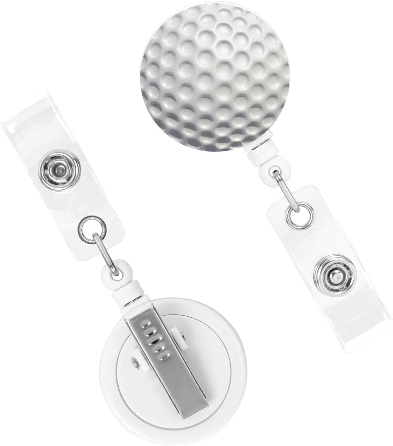 Golf Badge Reels Retractable Badge Holder with Clip for Id Name Tag Office Worker Student Teacher Nurse Doctor