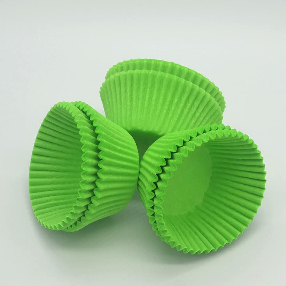 Green Cupcake Liners Greaseproof Paper Standard Baking Cups for Party and More, 150-Count