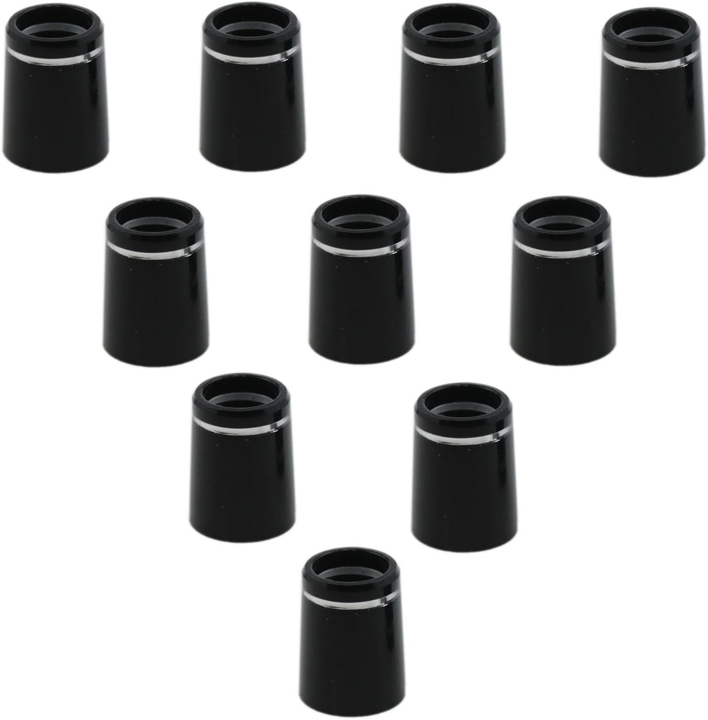 yukata Black Golf Ferrules Golf Club Ferrules Golf Ring Golf Tapered Ferrules 0.335 Golf Club Parts for Most Brands of Irons 10PCS