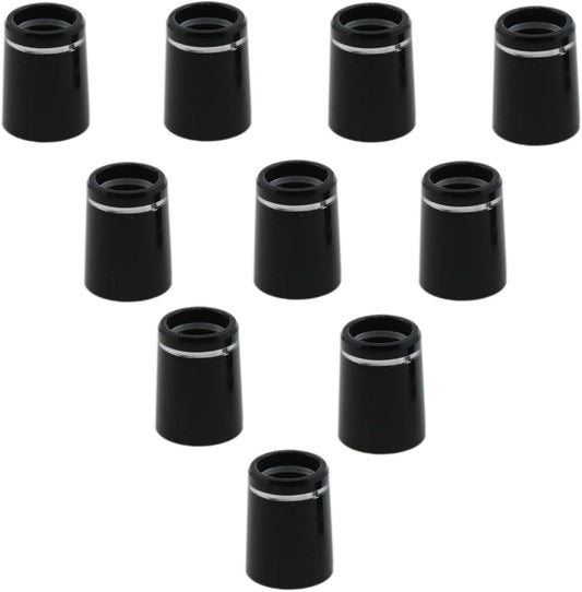yukata Black Golf Ferrules Golf Club Ferrules Golf Ring Golf Tapered Ferrules 0.335 Golf Club Parts for Most Brands of Irons 10PCS