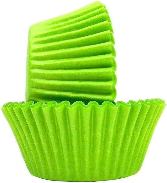 Regency Wraps Greaseproof Professional Grade Baking Cups, Pack of 40, Standard Liners, Lime Solid, for Cupcakes, Muffins, Candy, Non Stick
