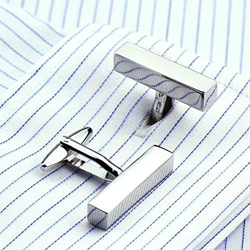S&W Wedding Cufflinks for Men Cuffs with Gift Box Business for Tuxedo Shirts