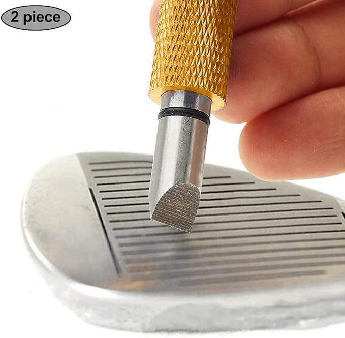 Golf Groove Sharpener,Golf Club Groove Sharpener,Groove Sharpener,Club Sharpener,Groove Sharpening Tool - Generate Optimal Backspin - Suitable for U & V-Grooves
