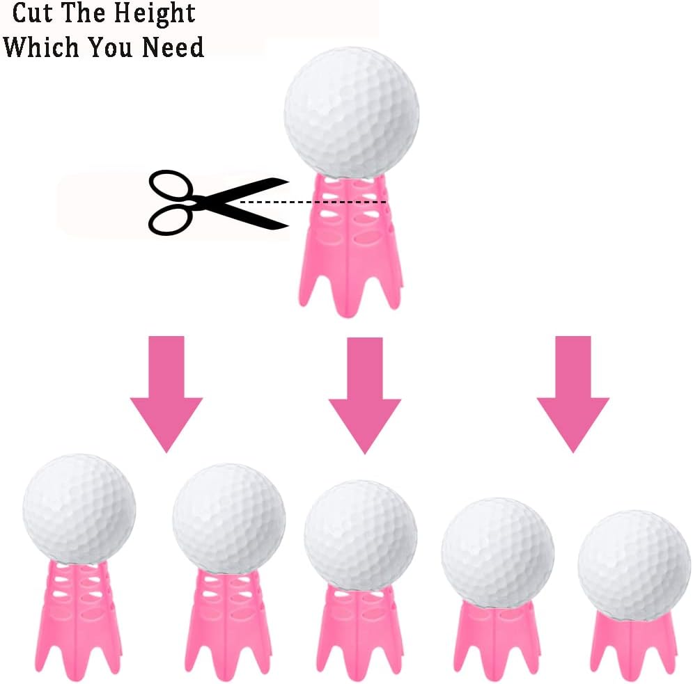 Golf Simulator Tees, Indoor Golf Tees for Simulator, Plastic Practice Golf Mat Tees for Winter Turf and Driving Range