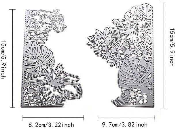 Lapoo Flowers Metal Cutting Die for Scrapbooking - Durable, Cut Stencils for DIY Scrapbook Photo Album Decorative Paper Card, Card Making Supplies, Embossing (Delicate Flower 5.9 x 7 in)