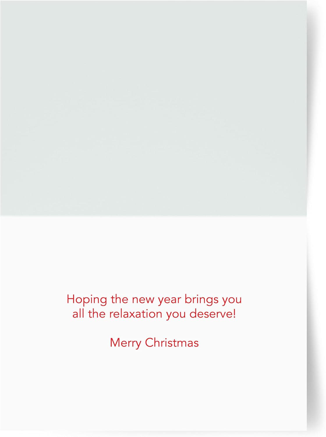 Photographic Christmas Cards, Santa Claus Relaxing at the Beach (6 Cards with White Envelopes)